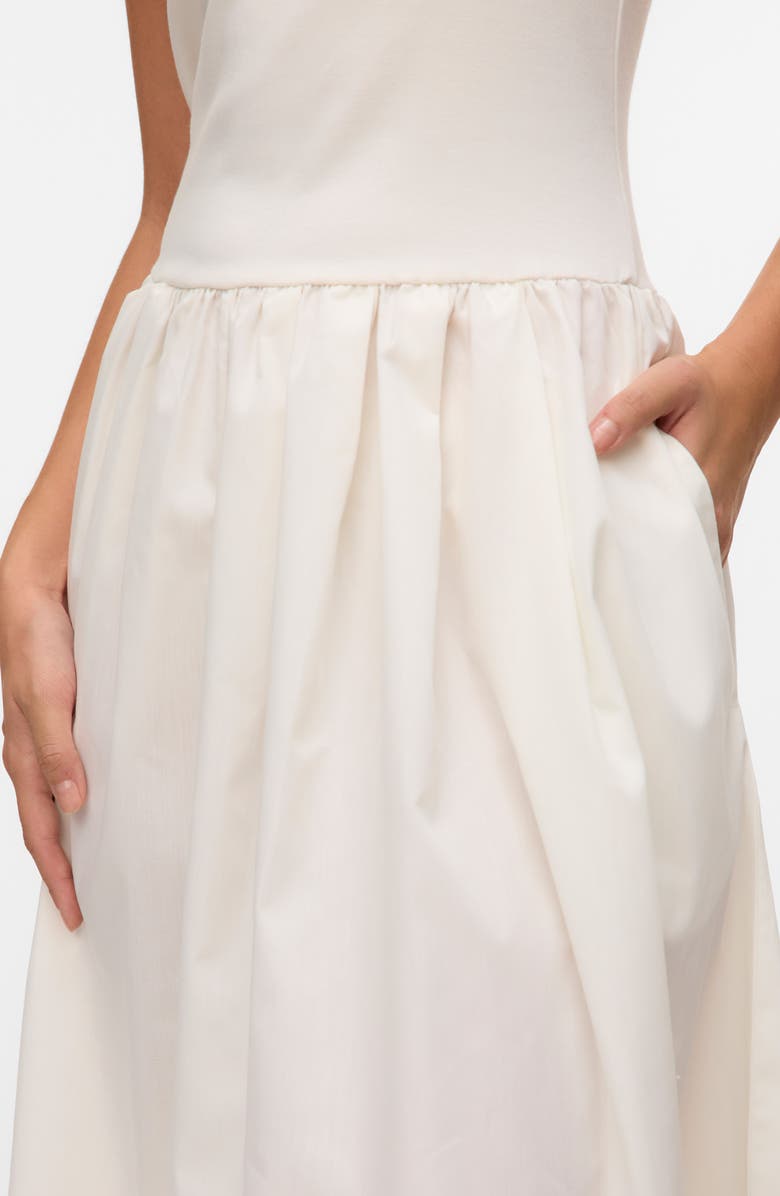 VERO MODA Ane Strapless Maxi Dress, Alternate, color, Cloud Dancer