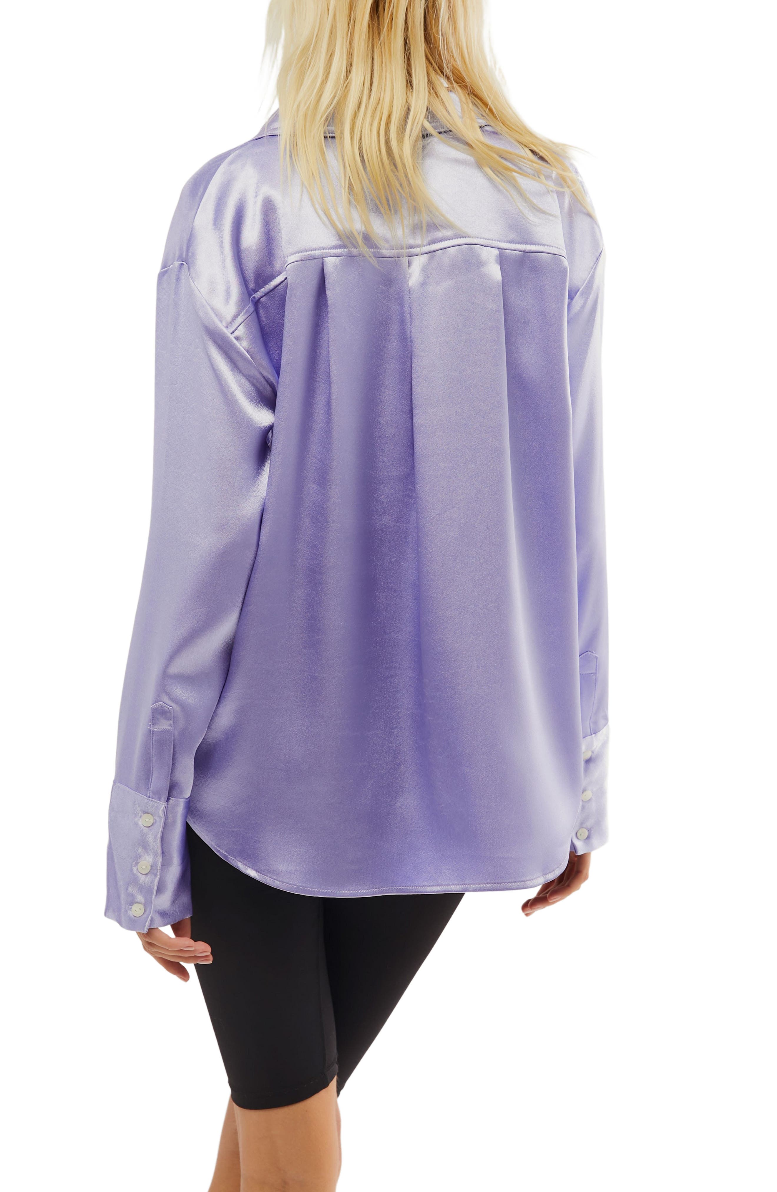 Shooting For the Moon Satin Shirt - image 2