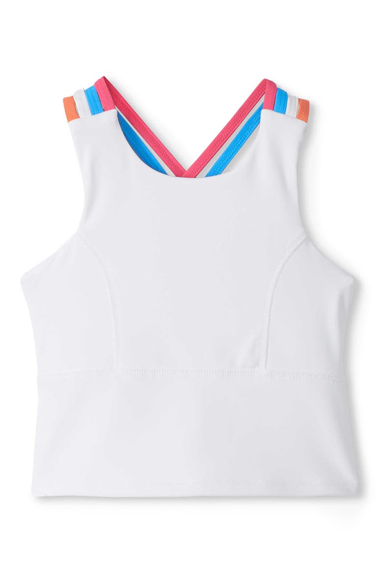 Kids' Strappy Active Tank, Main, color, WHITE