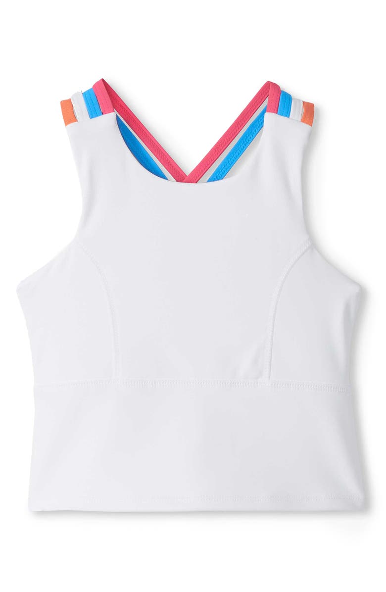 Hatley Kids' Strappy Active Tank, Main, color, White