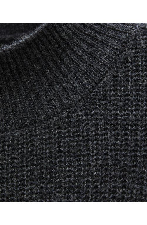 MANGO MANGO OVERSIZE WOOL MOCK NECK SWEATER