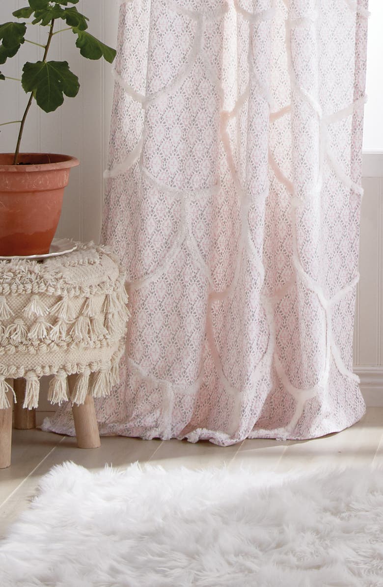 Peri Home Chenille Scallop Single Curtain Panel, Alternate, color, 