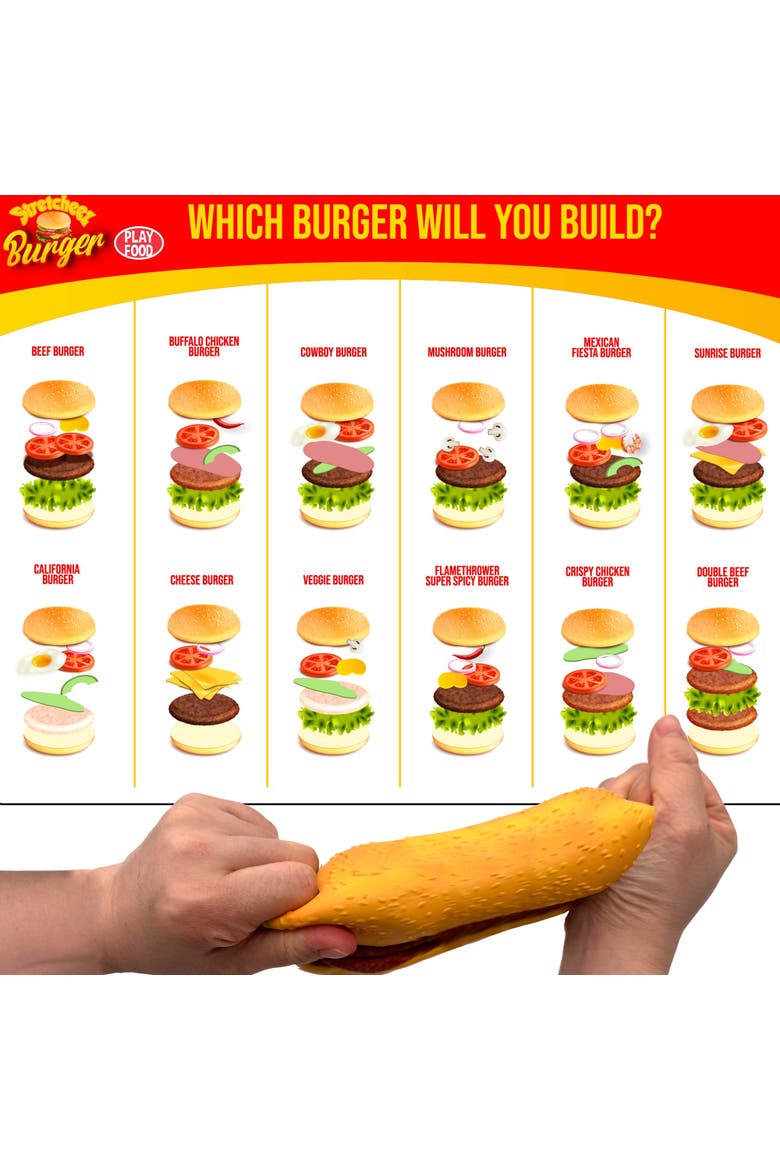 Hamburger 2pk Surprise Assorted Styles & Toppings, Alternate, color, Multicolored