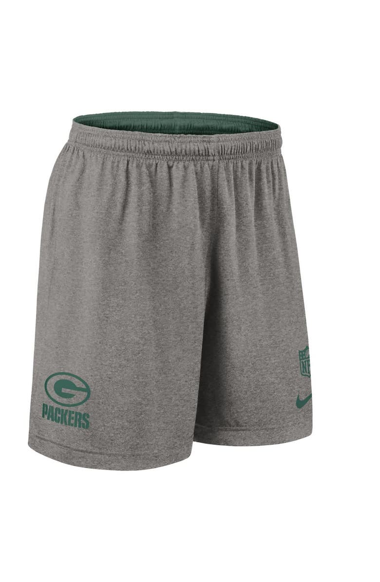 Nike Men's Nike Green Green Bay Packers Sideline Reversible Performance Shorts, Alternate, color, Green