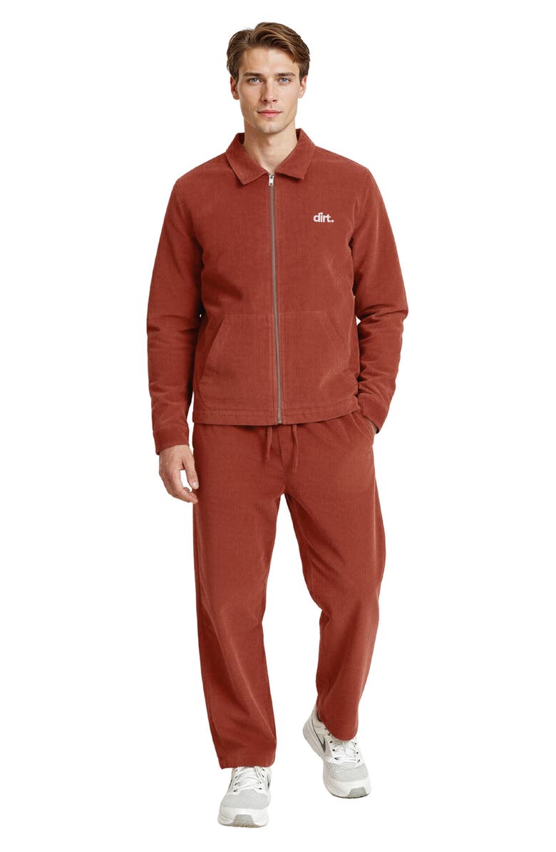 D.RT Zip-Up Corduroy Jacket, Alternate, color, Terracotta