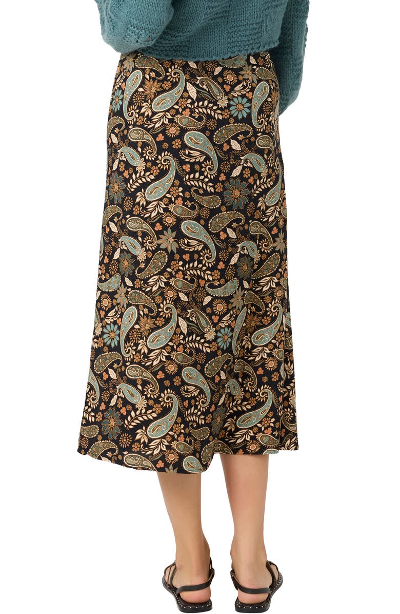 O'Neill Sunni Rosalia Paisley Midi Skirt, Alternate, color, 
