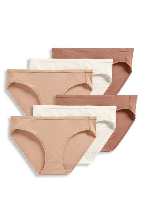 Womens Organic Cotton Stretch Bikini - 6 Pack