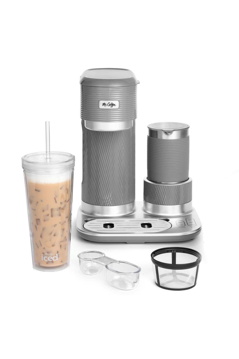 4-in-1 Single Serve Latte Lux iced, and Hot Coffee Maker, Alternate, color, Silver