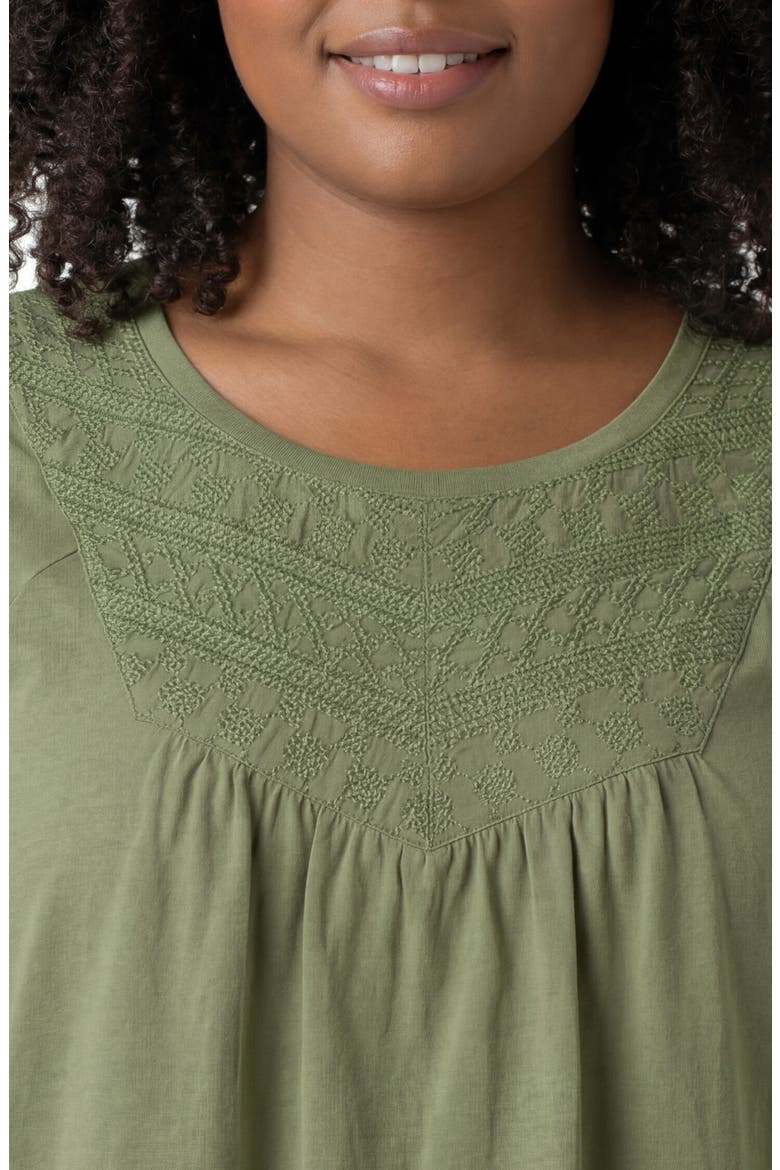 Flutter Sleeve Top, Alternate, color, JUNIPER GREEN