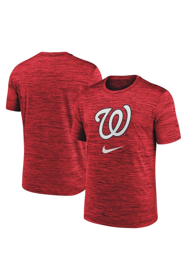 Men's Nike Red Washington Nationals Logo Velocity Performance T-Shirt, Main, color, Red