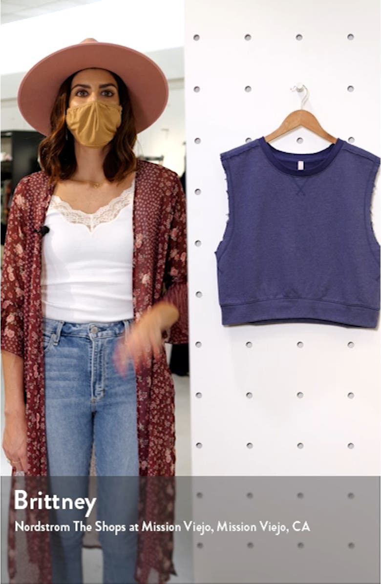 Free People FP Movement Kick It Sleeveless Sweatshirt, sales video thumbnail