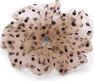 LELET NY Juliette Polka Dot Tulle Scrunchie
