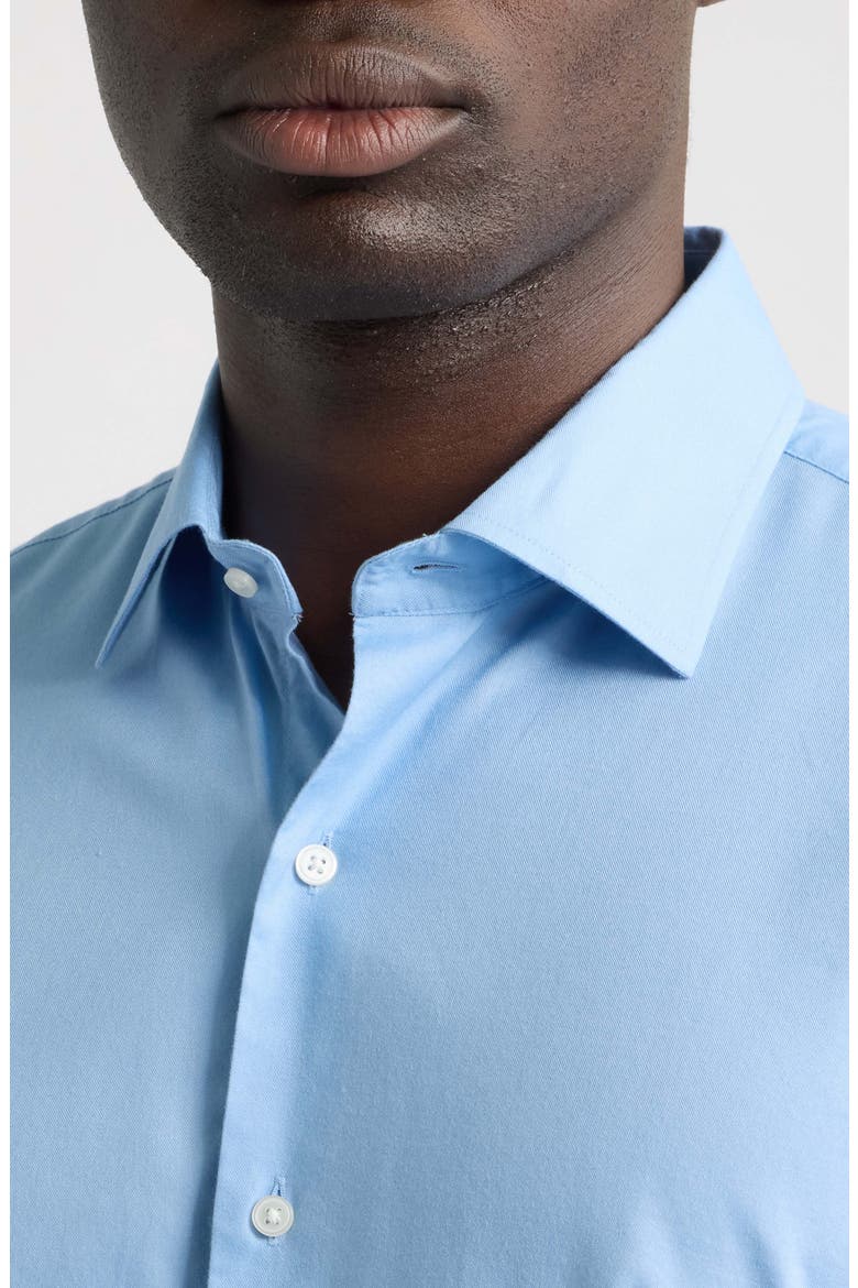 Cool Twill Cotton & Modal Sport Shirt, Alternate, color, COTTAGE BLUE