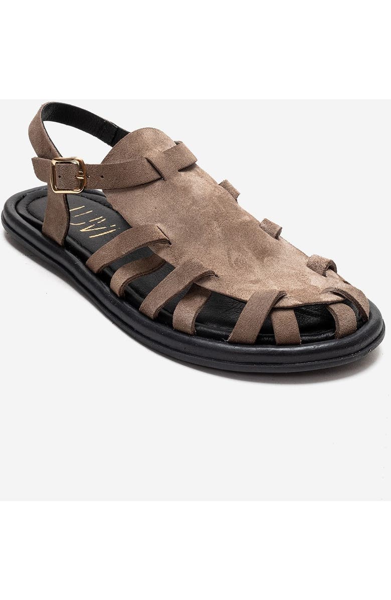 Forever & Always Shoes Alone Leather Gladiator Sandal, Alternate, color, Mink Suede