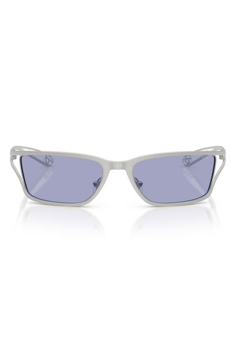DL1015 58mm Rectangular Sunglasses
