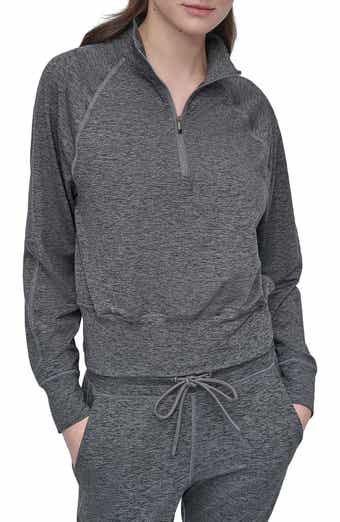 DKNY Space Dye Half Zip Sweatshirt