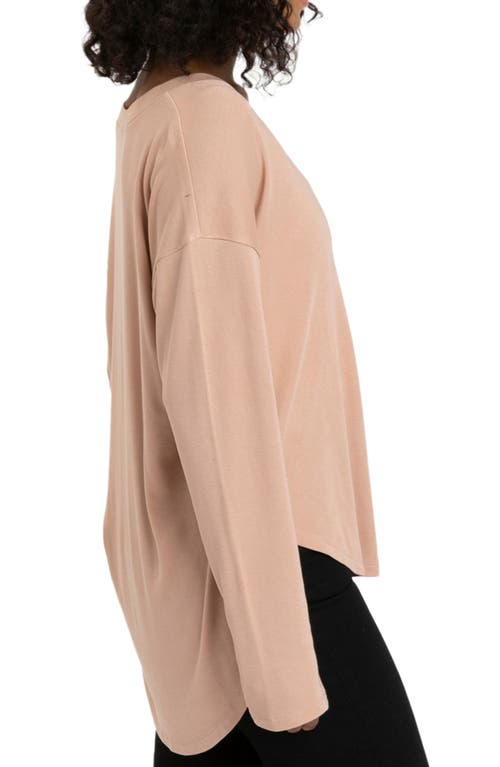 Threads 4 Thought Rhayne Rib Long Sleeve T-shirt In Latte