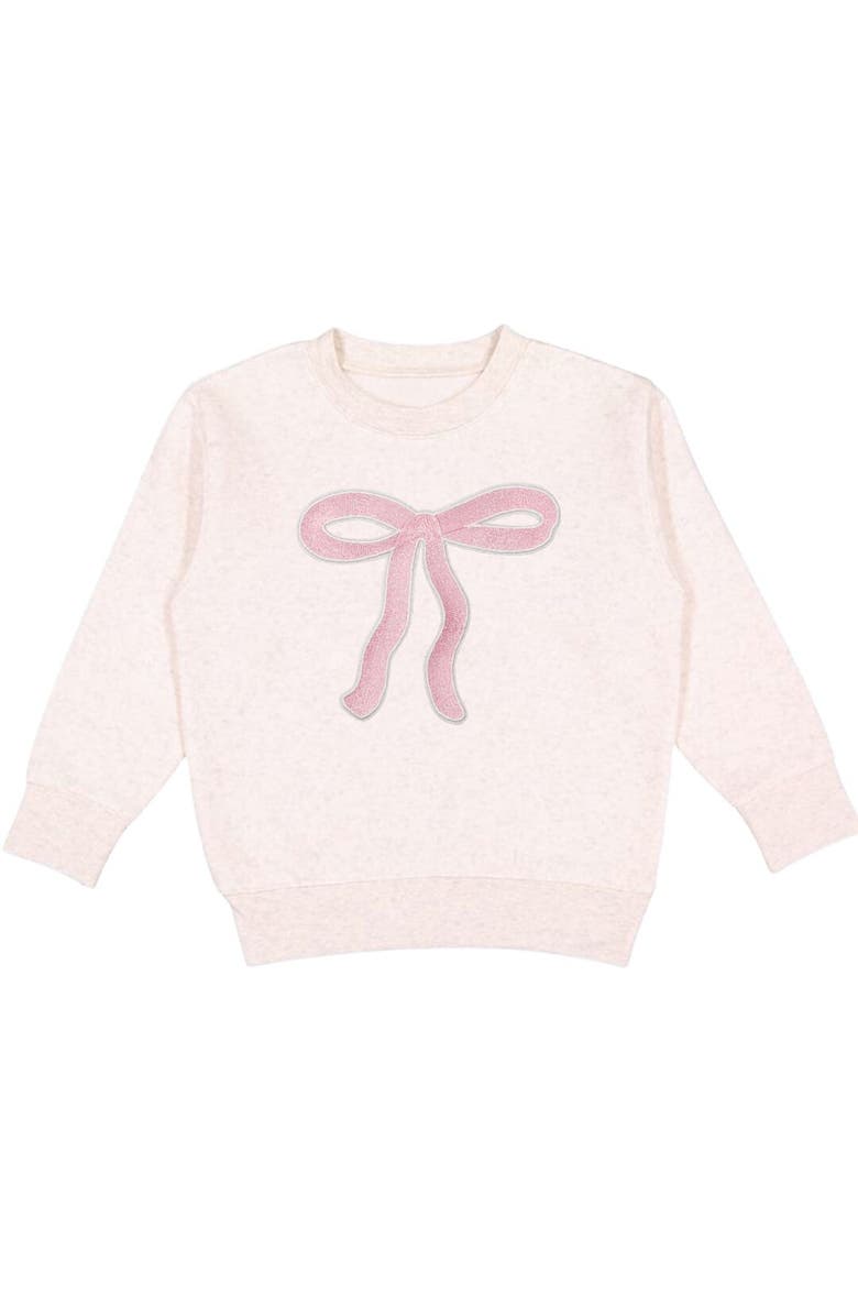 Sweet Wink Bow Patch Sweatshirt, Main, color, 