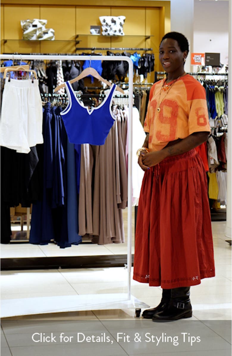 Josie Notch Neck Crop Tank, sales video thumbnail