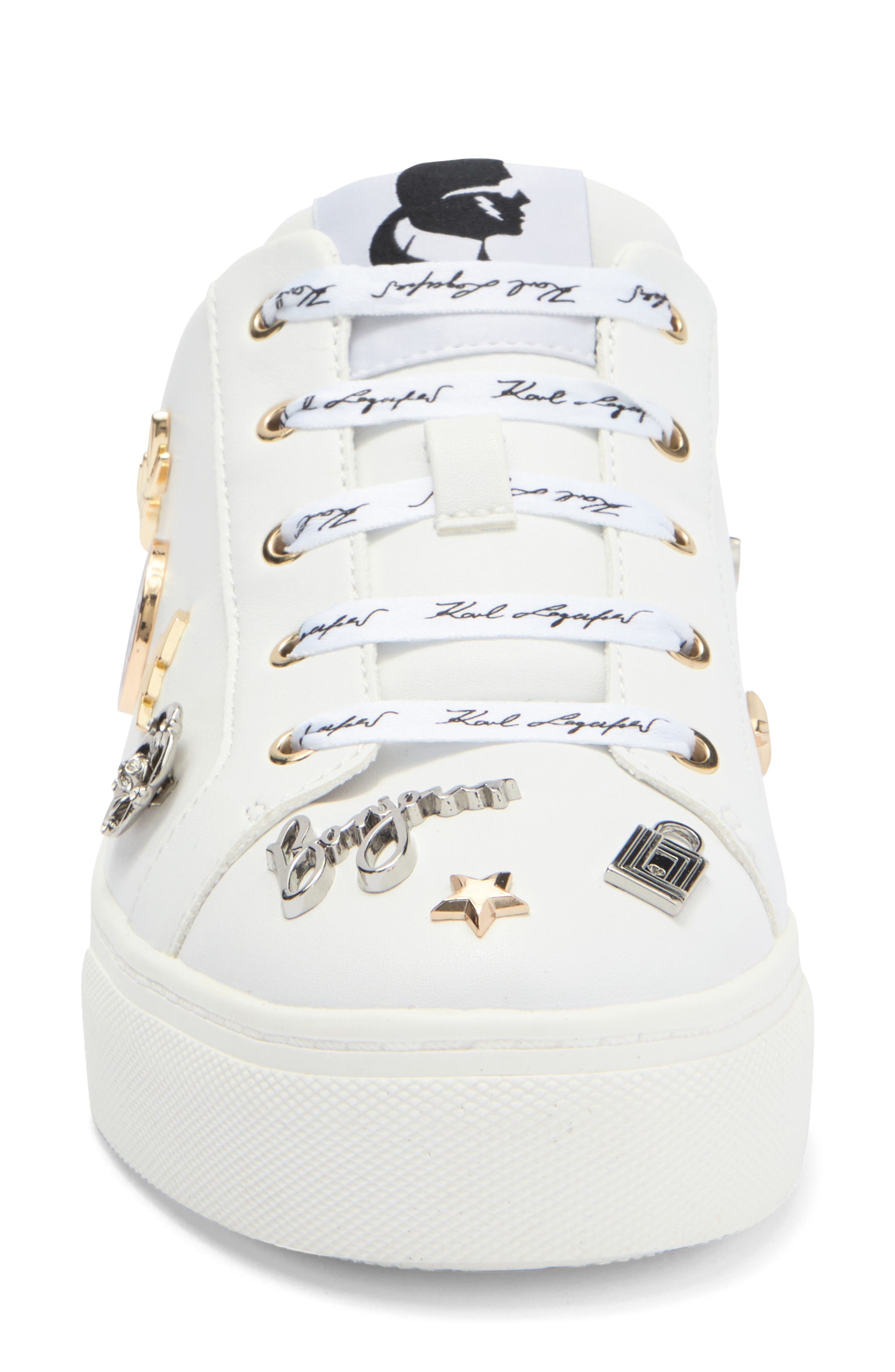 KARL LAGERFELD PARIS Cordelia Sneaker Mule, Alternate, color, Bright White