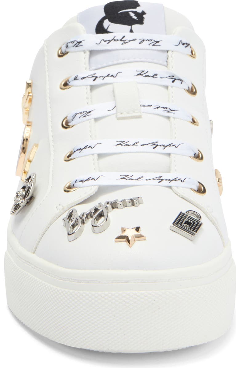 KARL LAGERFELD PARIS Cordelia Sneaker Mule, Alternate, color, Bright White