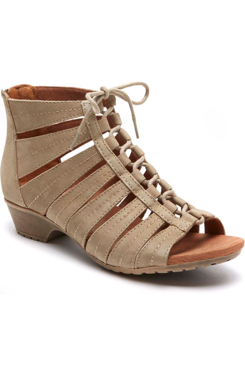 Rockport Cobb Hill 'Gabby' Lace-Up Sandal, Main, color,