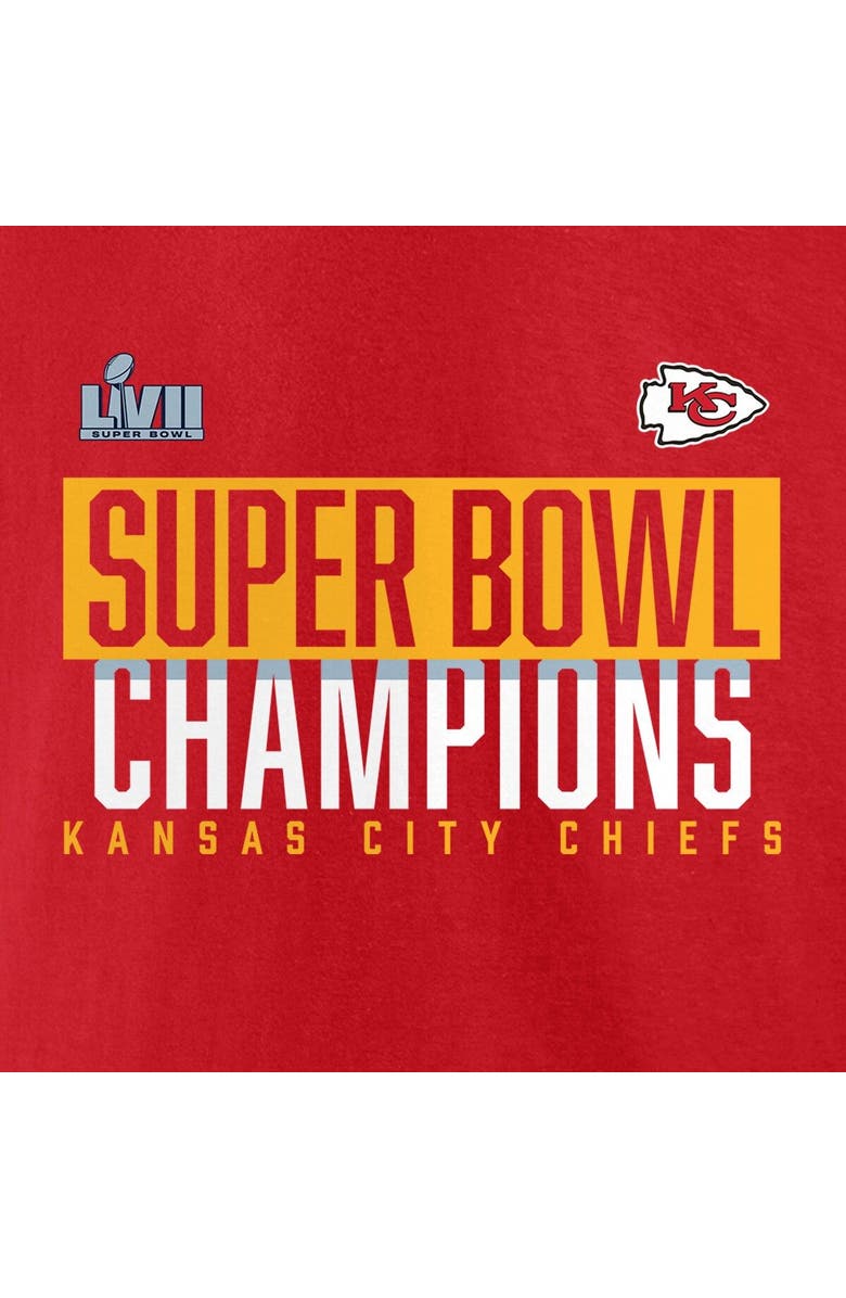 FANATICS Men's Fanatics Branded Red Kansas City Chiefs Super Bowl LVII Champions Foam Finger T-Shirt, Alternate, color,