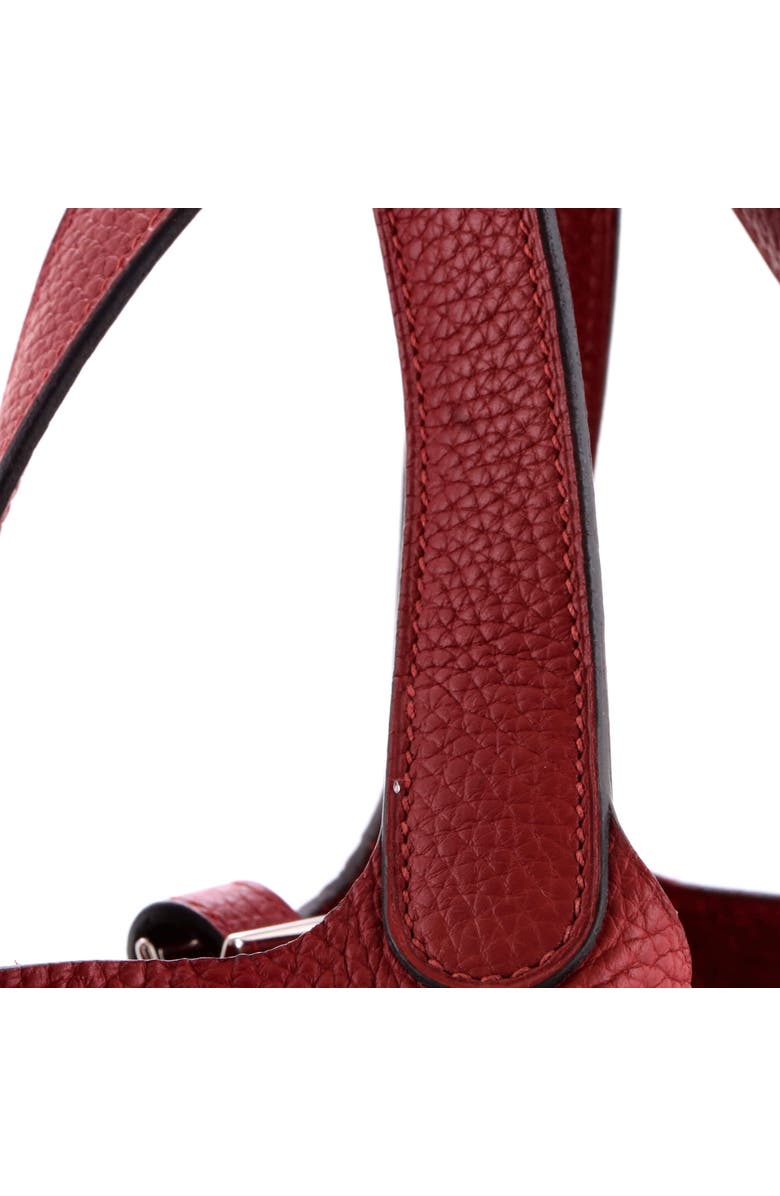 Pre-Owned Hermes Picotin Lock Bag Clemence PM, Alternate, color, Rouge Grenat