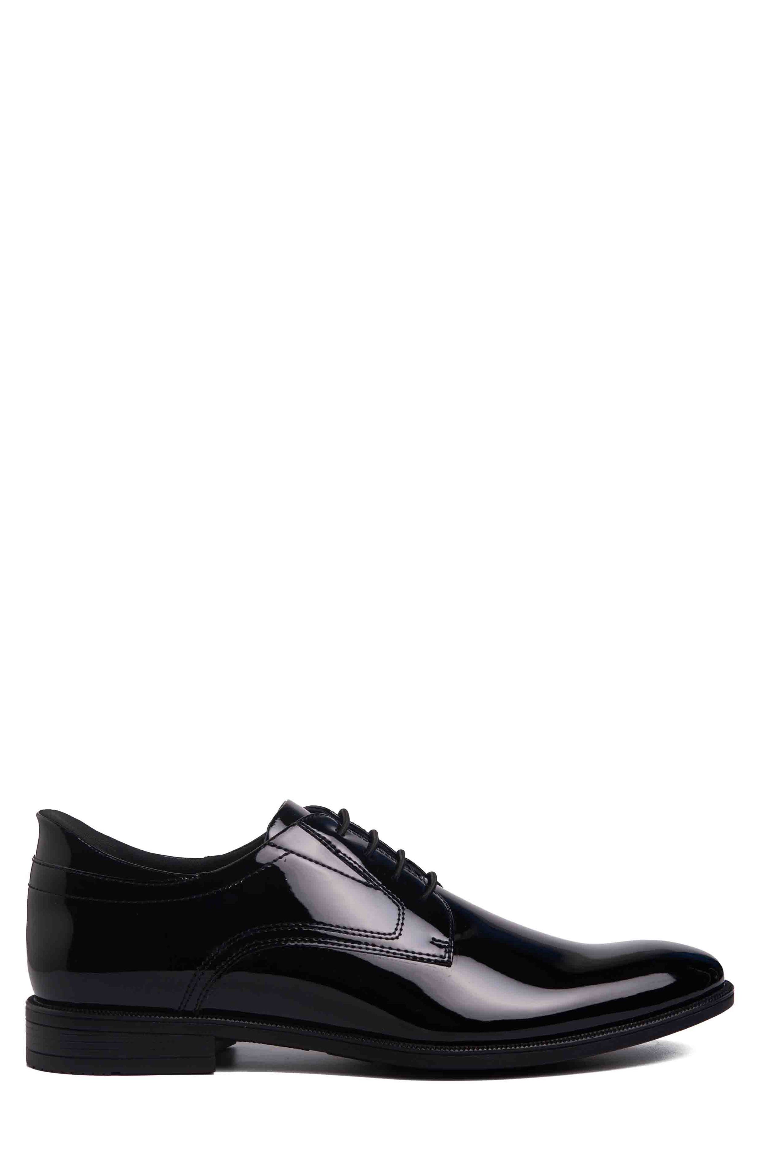 Marc Joseph New York State Street Plain Toe Casual Oxford, Alternate, color, Black Patent