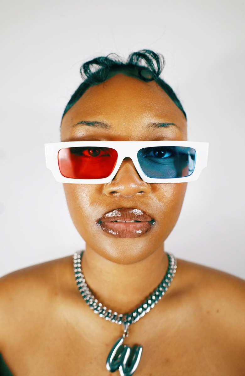 Wisdom Fashion House 3D Wisdom Glasses, Alternate, color, White With Red/Blue Lenses