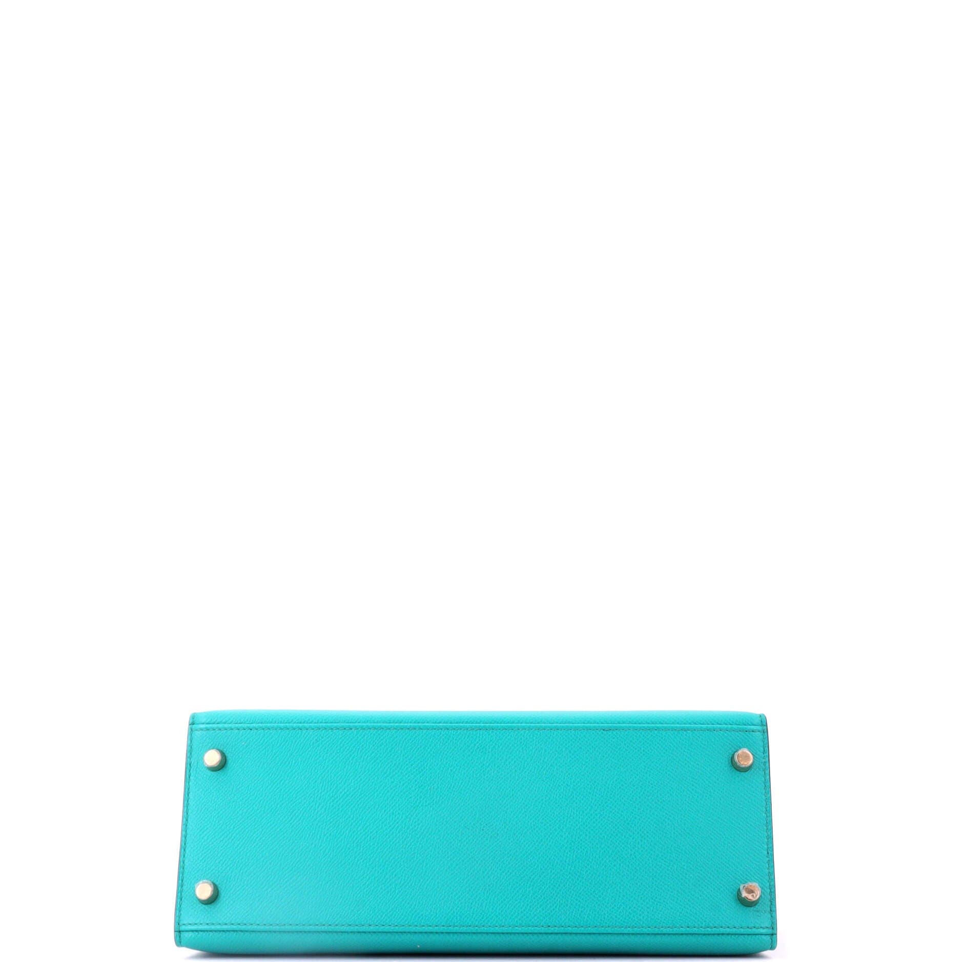 Kelly Handbag Blue Epsom with Gold Hardware 28, Alternate, color, Blue