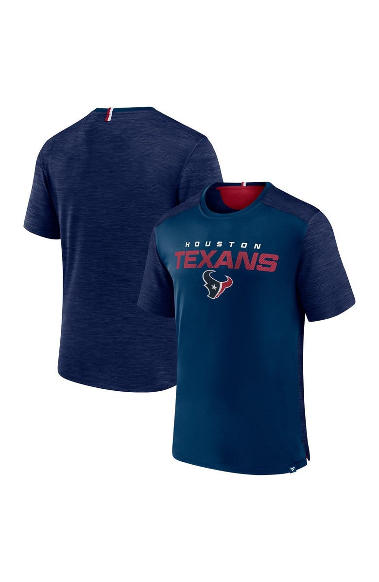 FANATICS Men's Fanatics Branded Navy Houston Texans Defender Evo T-Shirt, Main, color, 