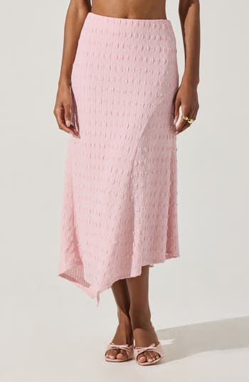 Astr The Label Smock Asymmetric Skirt In Pink