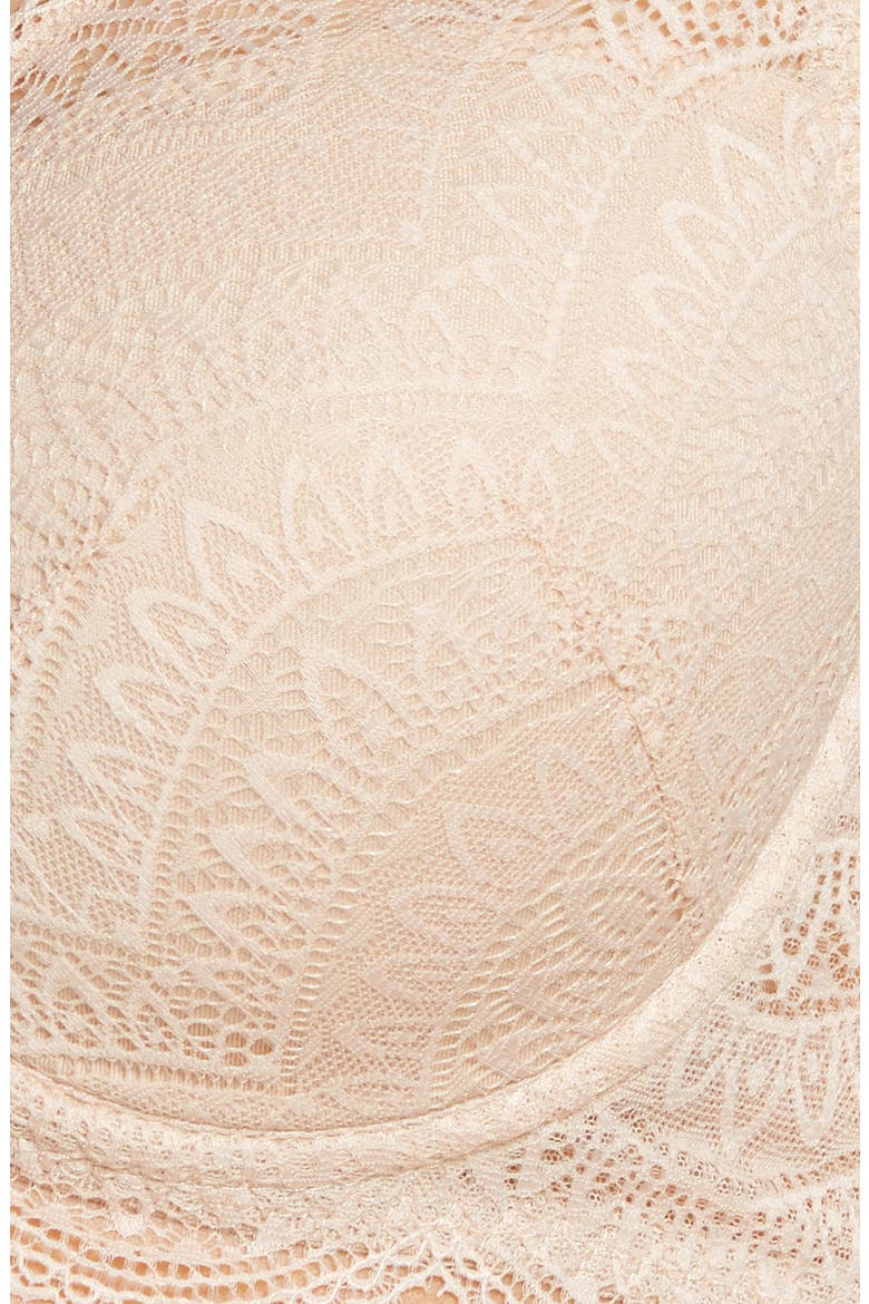 Karma Underwire Lace Demi Bra, Alternate, color, PEAU ROSE