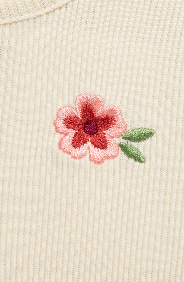 Little Me Floral Quilted Jacket, Long Sleeve Top & Leggings Set, Alternate, color,