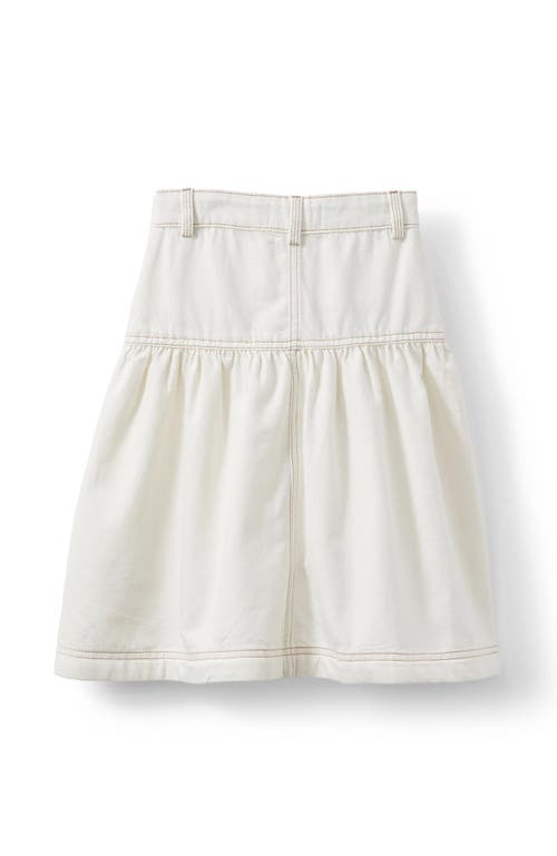 Shop Cotton On Kids Kid's Cherie Denim Midi Skirt In Hayman Ecru