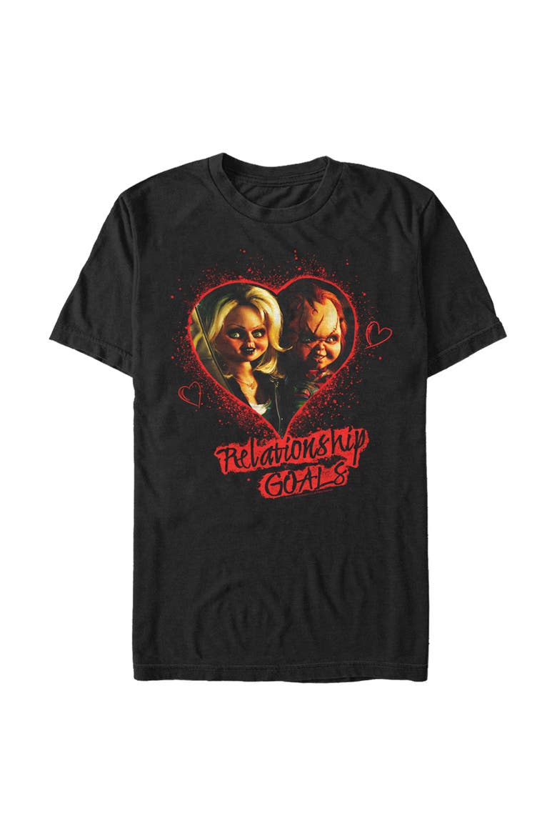 Men's Bride of Chucky Relationship Goals  Graphic T-Shirt, Main, color, Black