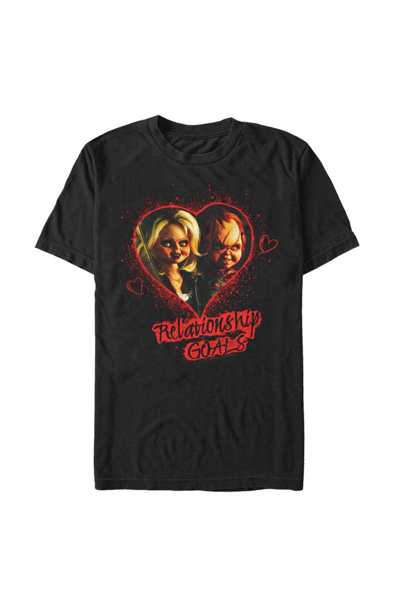 Bride of Chucky Men's Bride of Chucky Relationship Goals Graphic T-Shirt, Main, color, Black