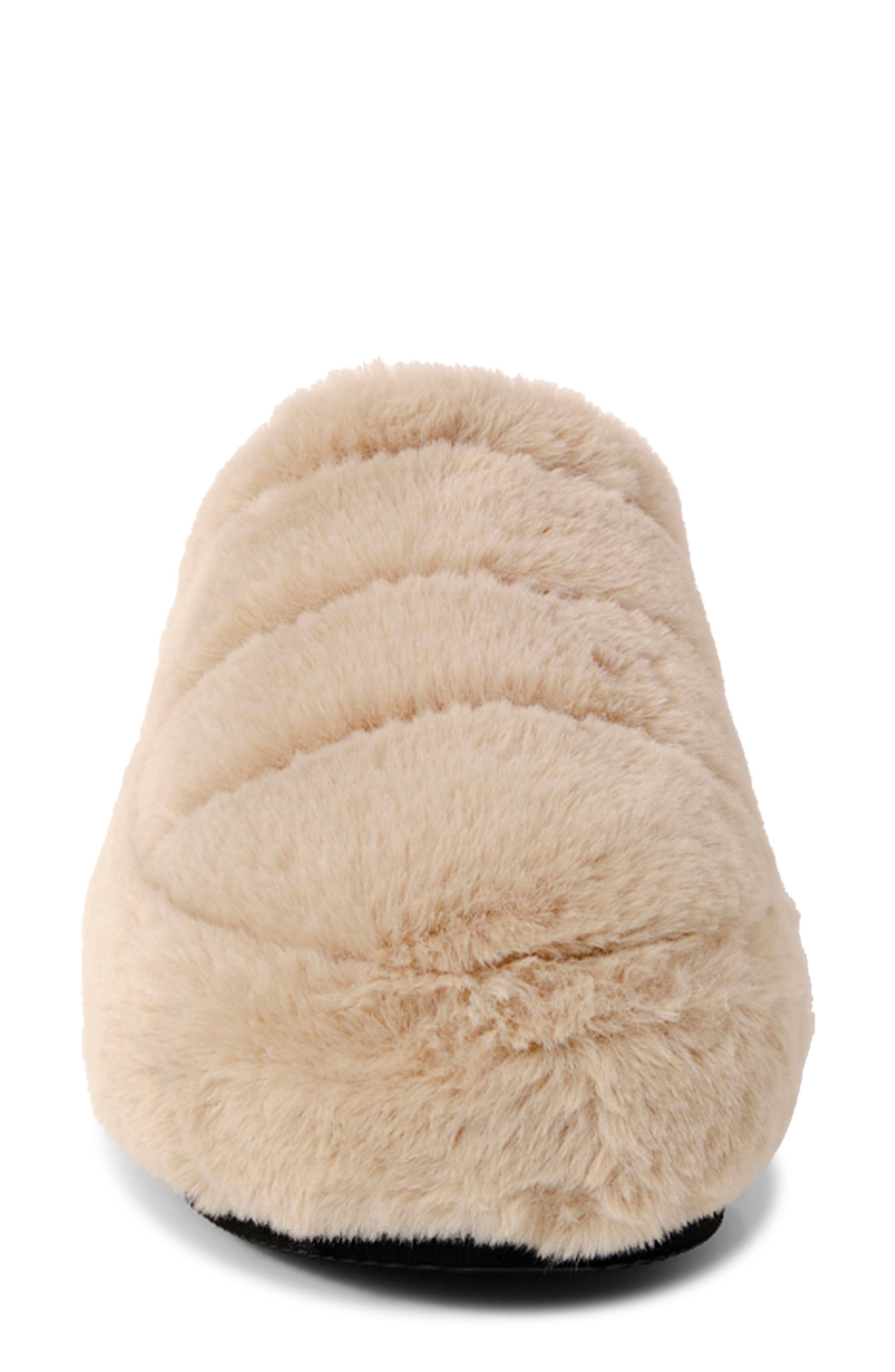 Free People It's a Vibe Faux Fur Platform Slipper, Alternate, color, 