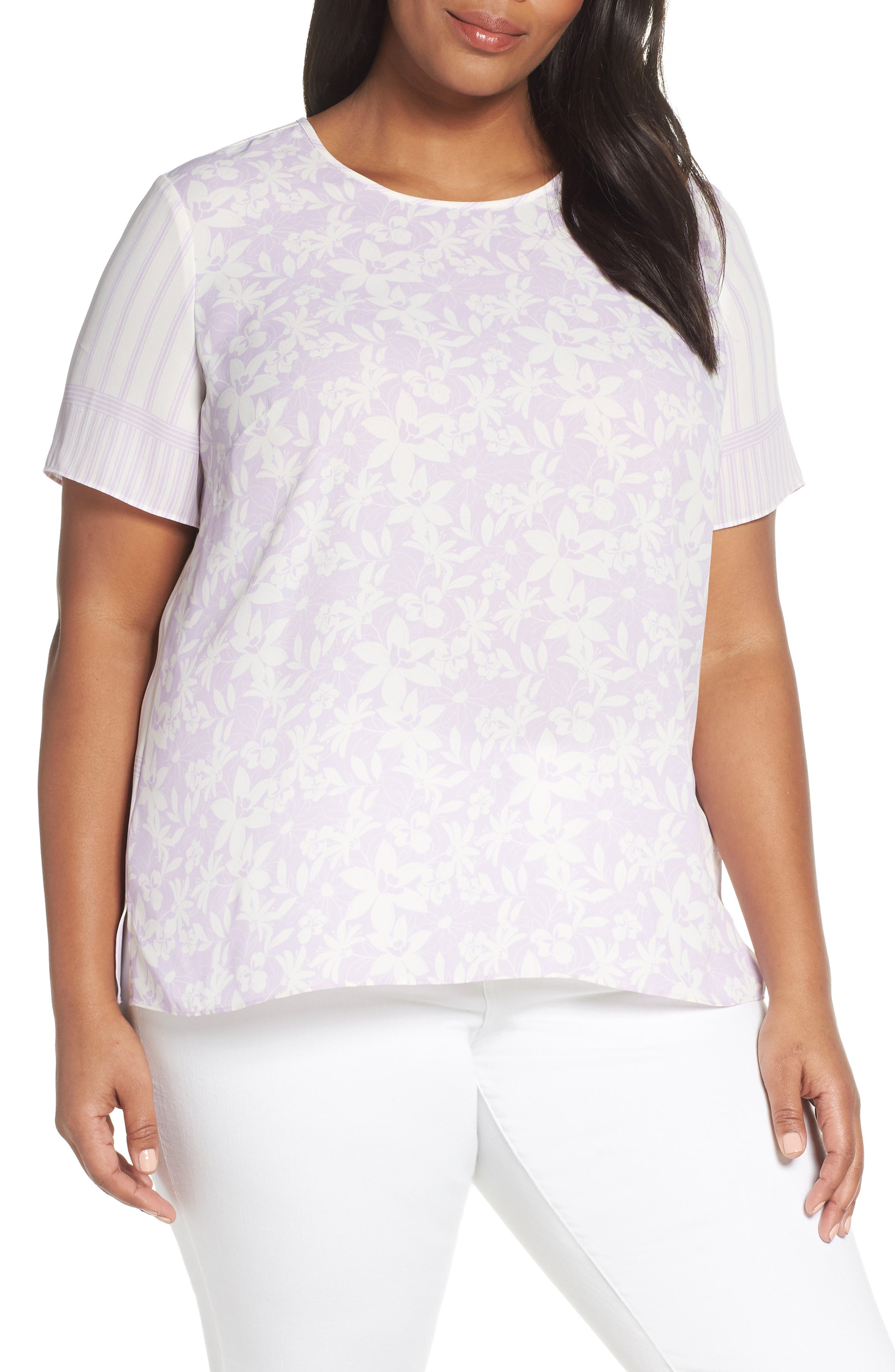 Vince Camuto Pattern Mix Blouse (Women) | Nordstrom