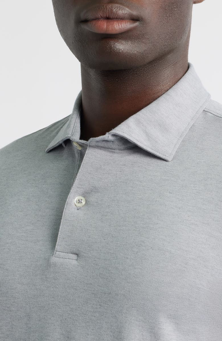 johnnie-O Idris Top Shelf Long Sleeve Polo, Alternate, color, Grey