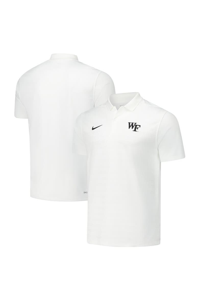 Men's Nike White Wake Forest Demon Deacons 2024/25 Sideline Victory Coaches Performance Polo, Main, color, White