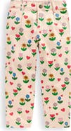 Mini Boden Kids' Floral Pleat Front Jeans