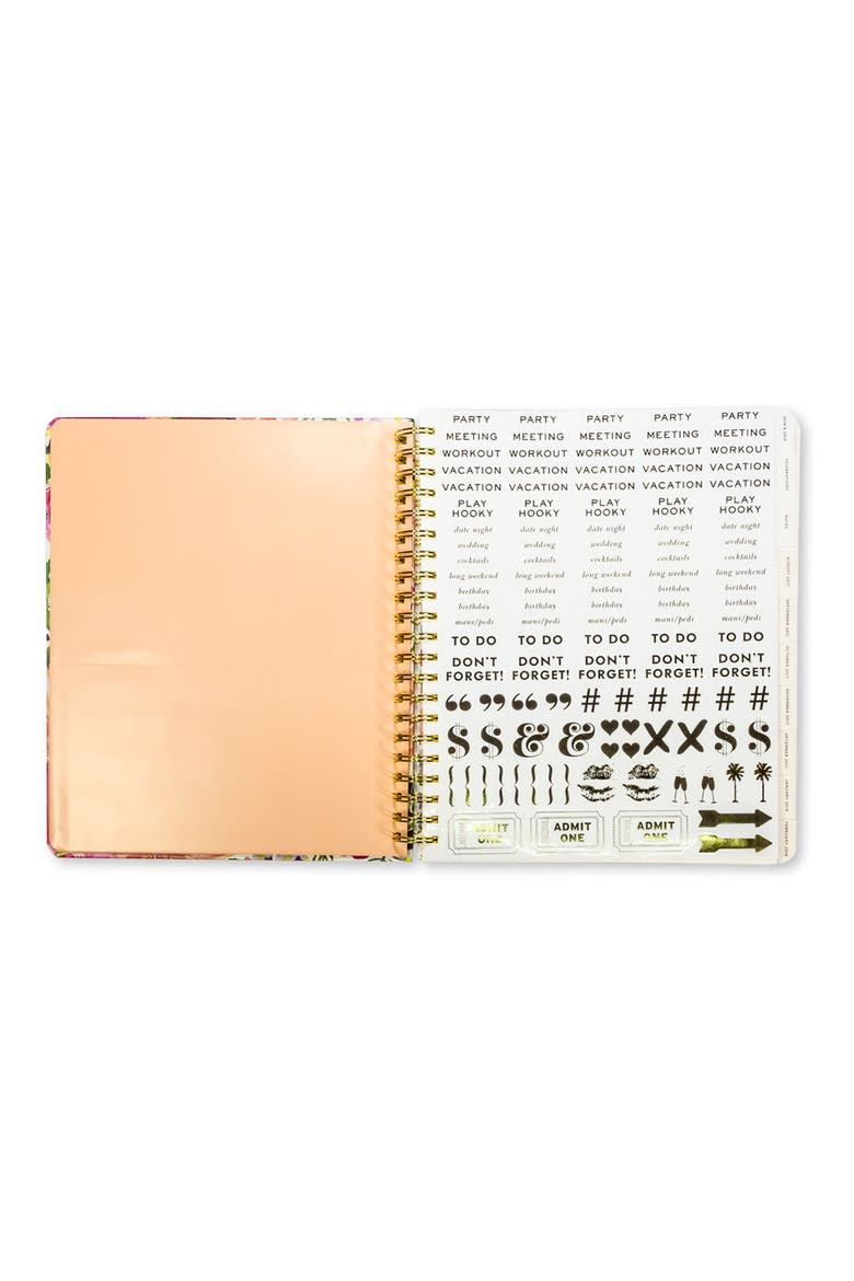 mega 17-month agenda, Alternate, color, DAHLIA