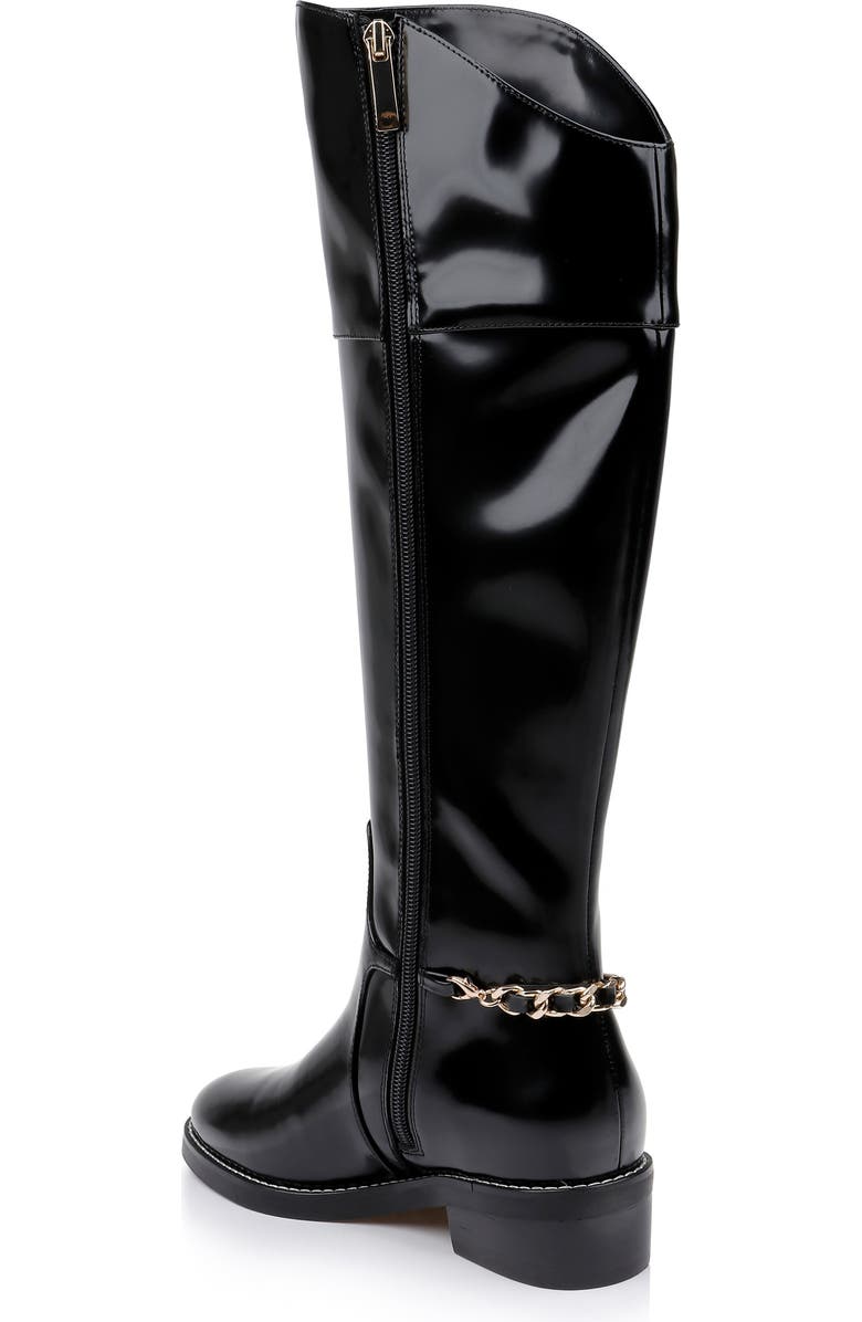 L'AGENCE Eulalie II Knee High Boot, Alternate, color, Black Leather