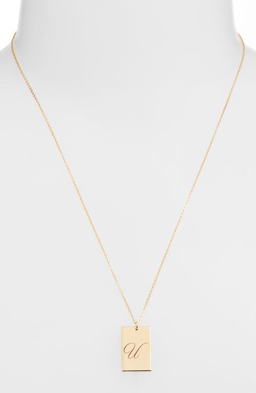 Set & Stones Stella Initial Pendant Necklace