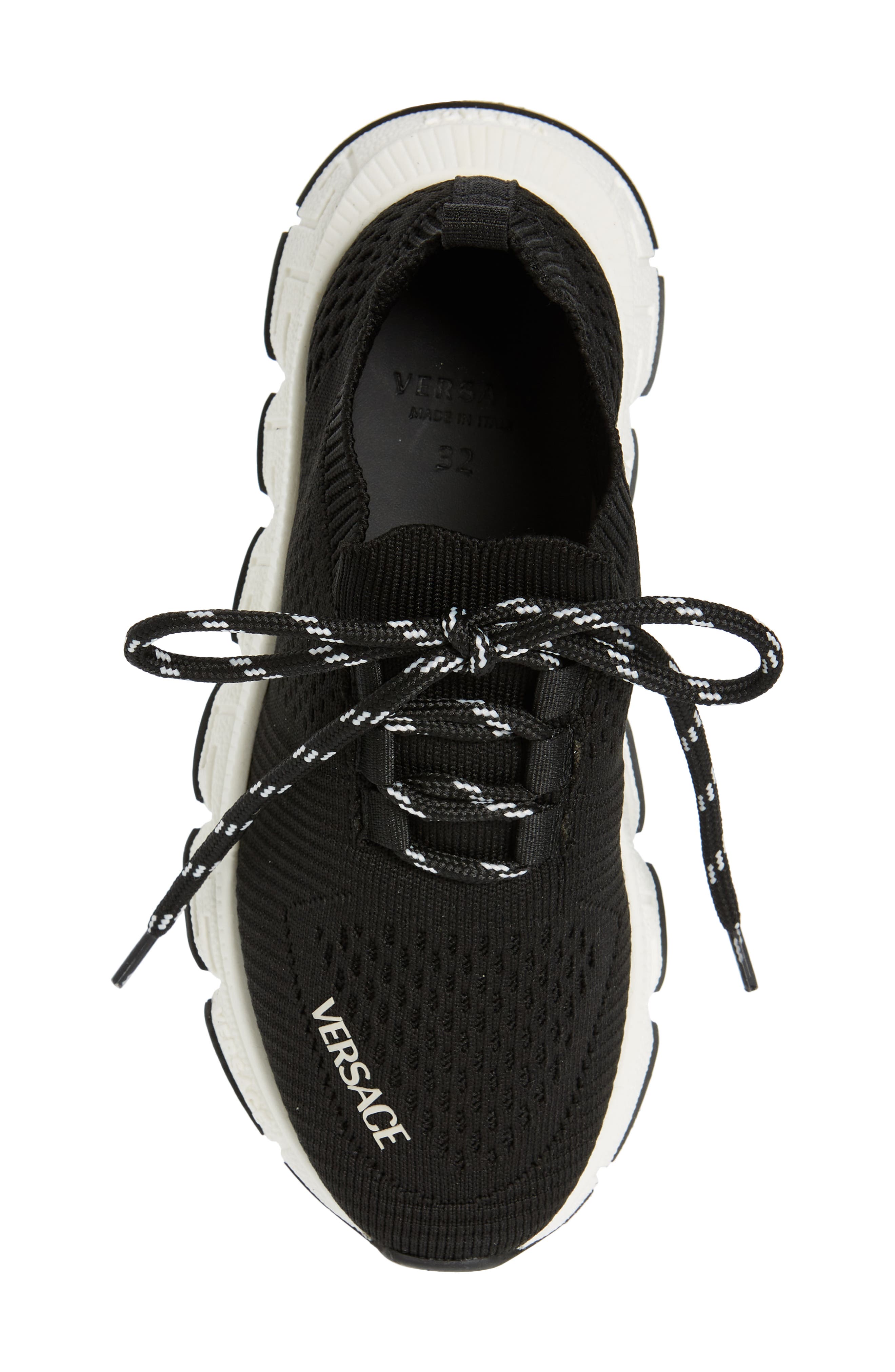 Versace Trigreca Knit Sneaker, Alternate, color, 