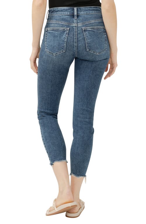 Shop Silver Jeans Co. Suki Curvy Mid Rise Ankle Skinny Jeans In Indigo