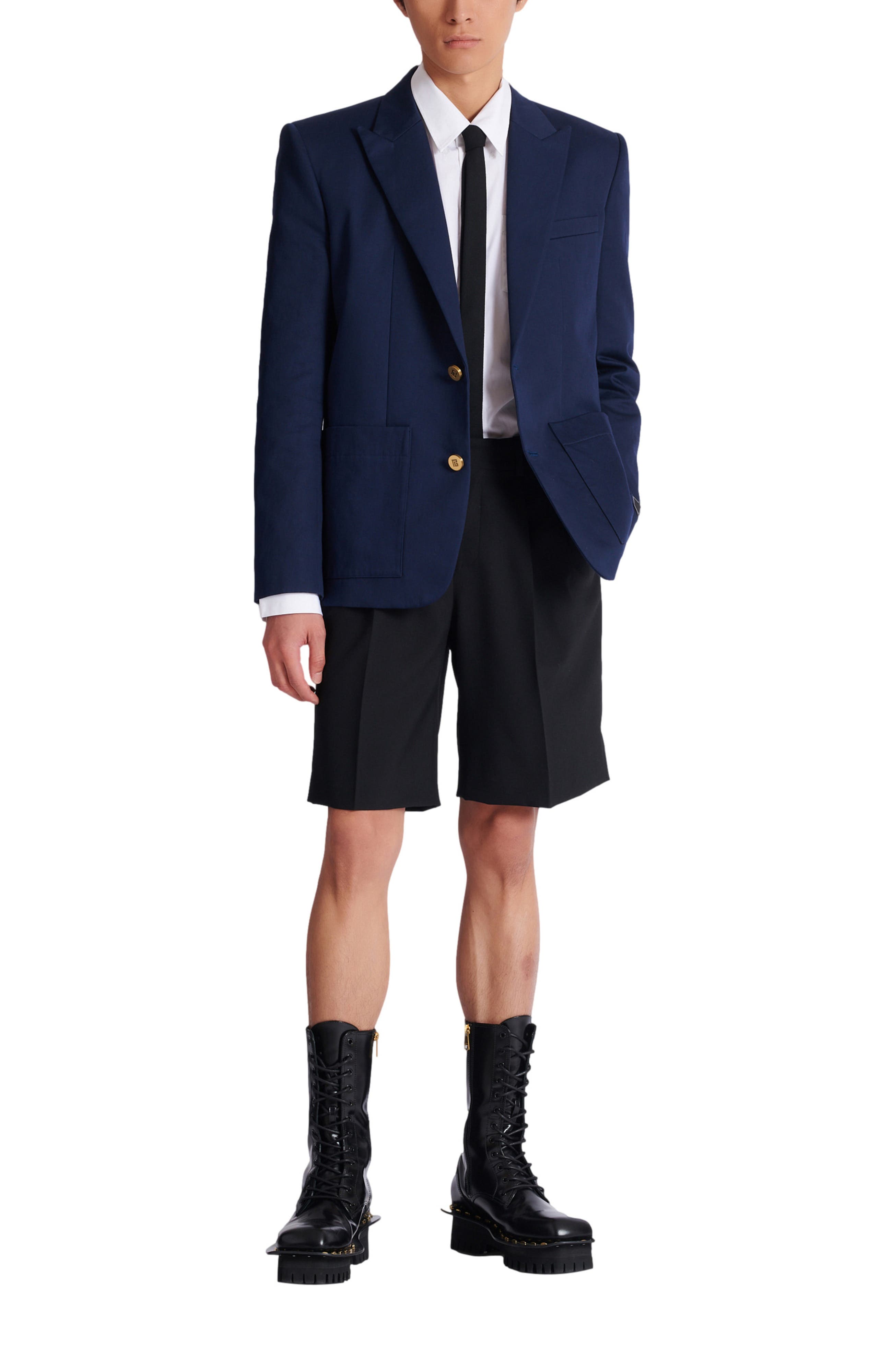 Cotton twill 2-button jacket - image 2