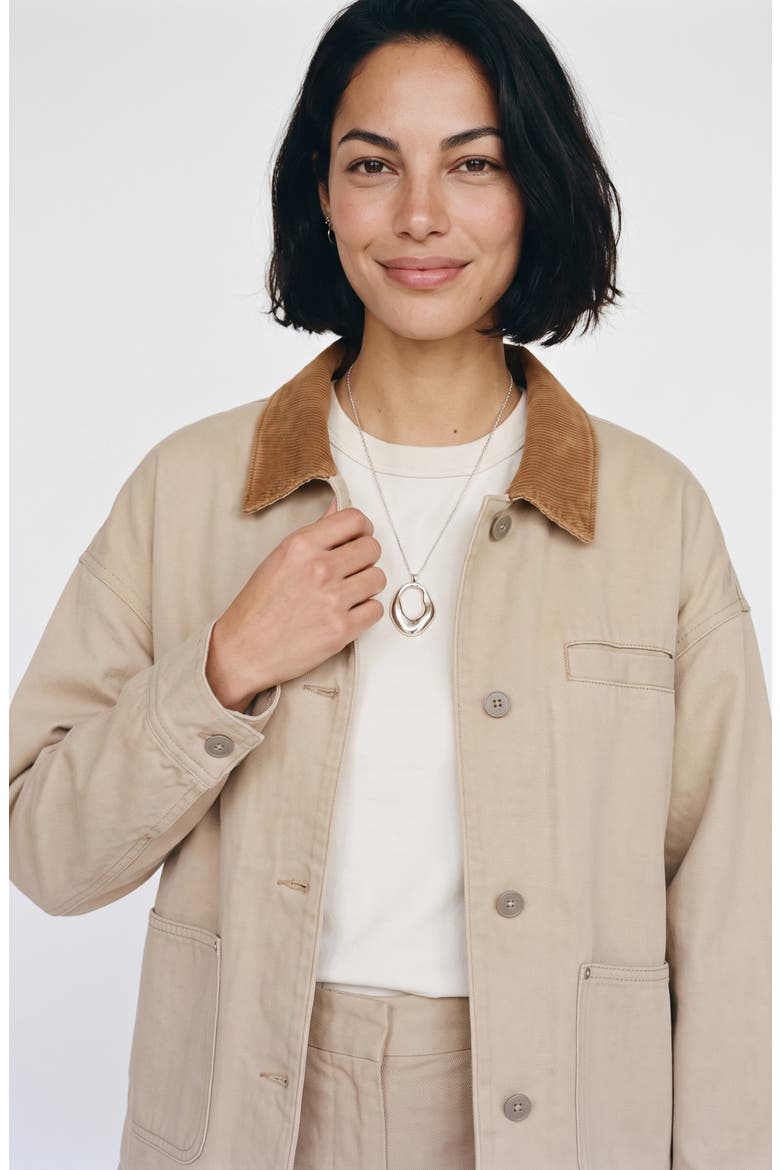 Enya Workwear Denim Jacket, Alternate, color, SILVER MINK
